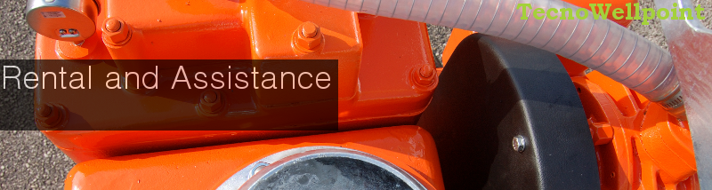 rental and assistance Tecno Wellpoint self-priming pumps vacuum assisted pumps centrifugal pumps